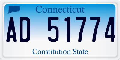 CT license plate AD51774