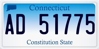 CT license plate AD51775