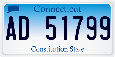 CT license plate AD51799