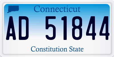 CT license plate AD51844