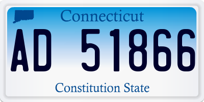 CT license plate AD51866