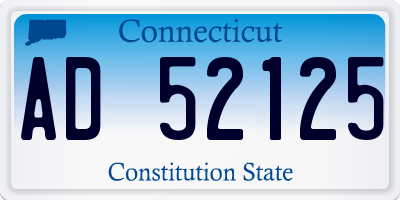 CT license plate AD52125