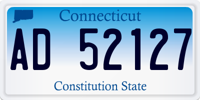 CT license plate AD52127