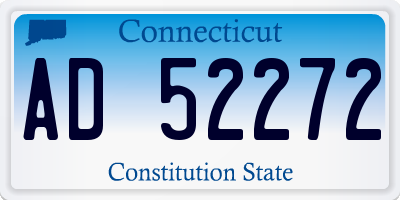 CT license plate AD52272