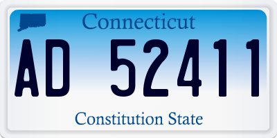 CT license plate AD52411