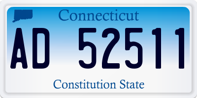 CT license plate AD52511