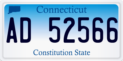 CT license plate AD52566