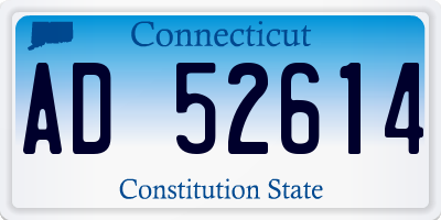 CT license plate AD52614