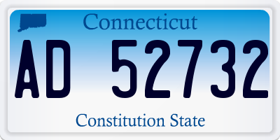 CT license plate AD52732
