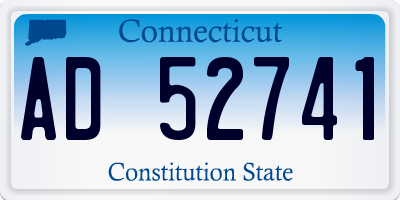 CT license plate AD52741