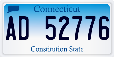 CT license plate AD52776