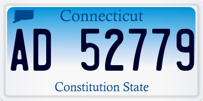 CT license plate AD52779