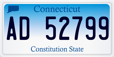 CT license plate AD52799