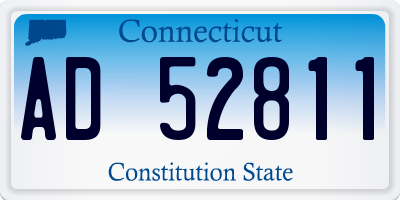 CT license plate AD52811