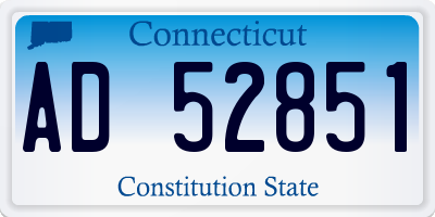 CT license plate AD52851