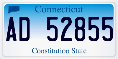CT license plate AD52855
