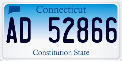 CT license plate AD52866