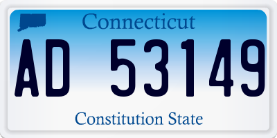 CT license plate AD53149