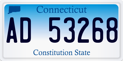 CT license plate AD53268