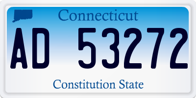 CT license plate AD53272