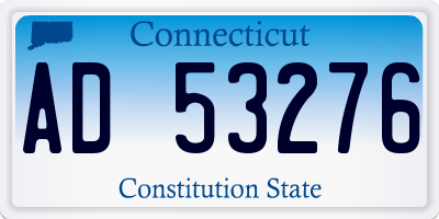 CT license plate AD53276