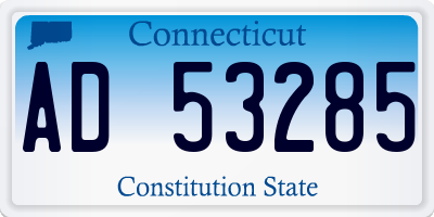 CT license plate AD53285