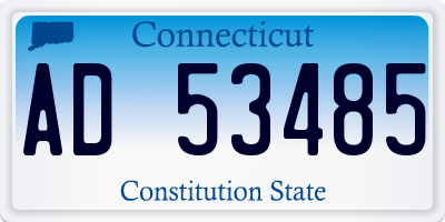CT license plate AD53485