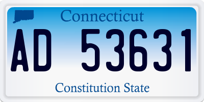 CT license plate AD53631