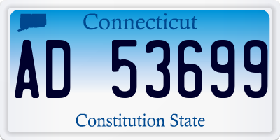 CT license plate AD53699