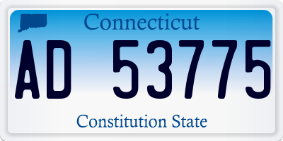 CT license plate AD53775
