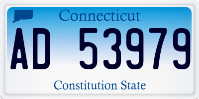 CT license plate AD53979