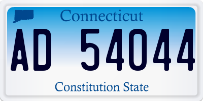 CT license plate AD54044