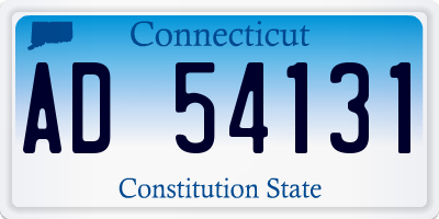 CT license plate AD54131