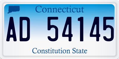 CT license plate AD54145