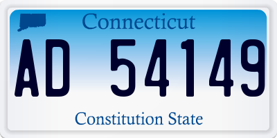 CT license plate AD54149