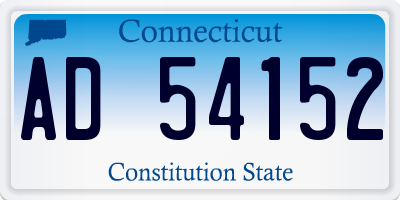 CT license plate AD54152