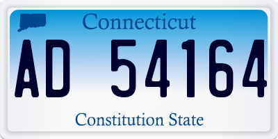 CT license plate AD54164