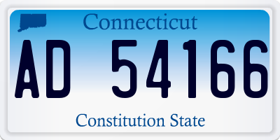 CT license plate AD54166