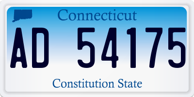 CT license plate AD54175