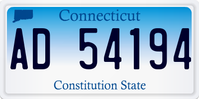 CT license plate AD54194