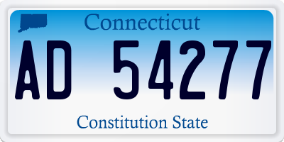 CT license plate AD54277