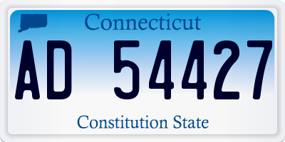 CT license plate AD54427