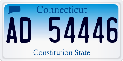 CT license plate AD54446