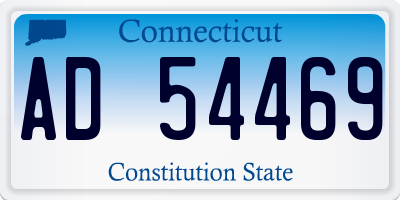 CT license plate AD54469