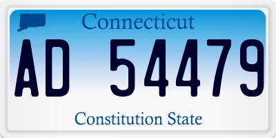 CT license plate AD54479