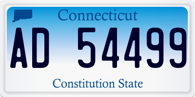 CT license plate AD54499