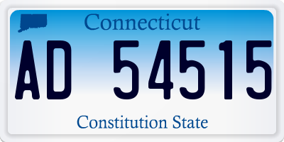 CT license plate AD54515