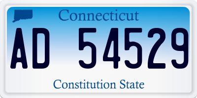 CT license plate AD54529