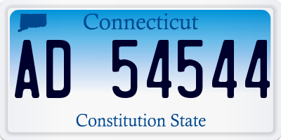 CT license plate AD54544