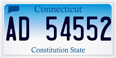 CT license plate AD54552